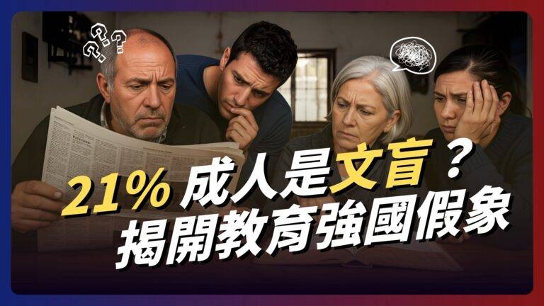 21%成年人是文盲？！揭開教育強國的假象